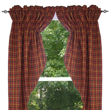 Homestead - Red Gathered Swag C6330017 - The Fox Decor